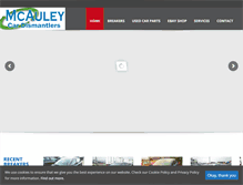 Tablet Screenshot of mcauleycar-dismantlers.co.uk